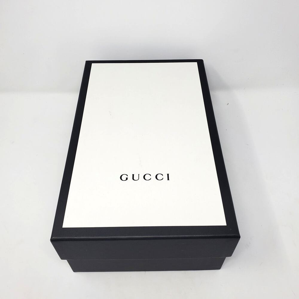 Gucci Signature Guccissima Leather Pilar Espadrille Flats Black Size 37.5 US 7.5 - Picture 12 of 13